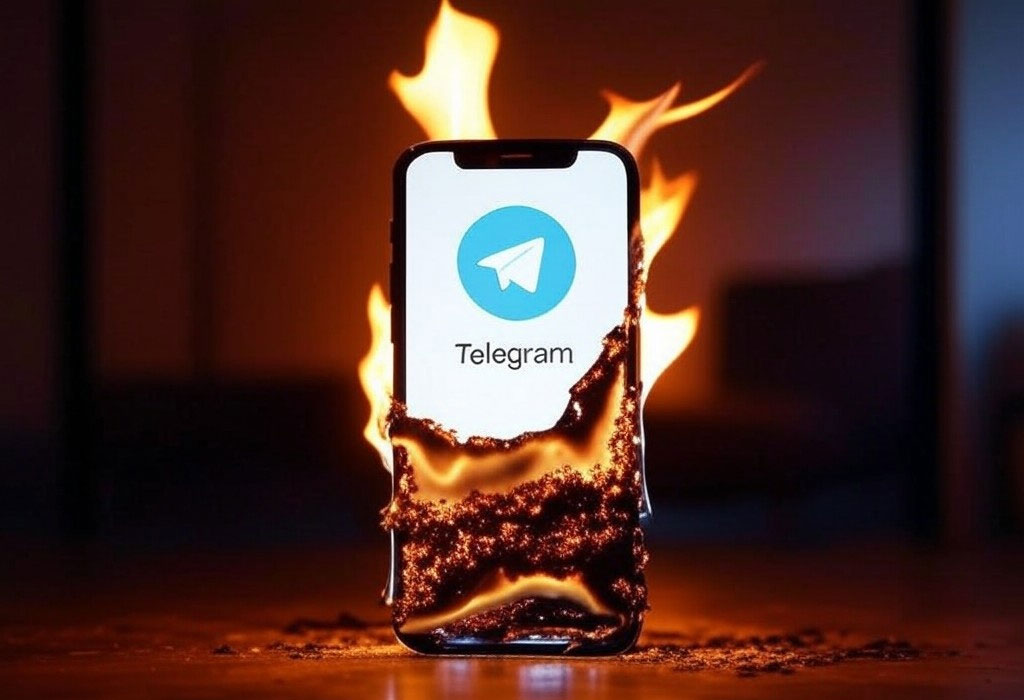 Telegram u vatri